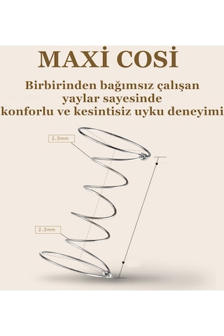 Maxi Cosi Gold 70 x 110 Soft Ortopedik Yaylı Yatak Bebek Yatağı