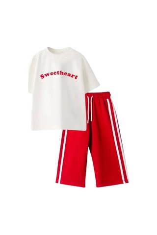 Poala Kids Sweetheart Biyeli Set Kırmızı