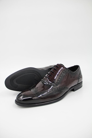 Luciano Bellini 202-1 Erkek Rugan Ayakkabı - Bordo-bordo