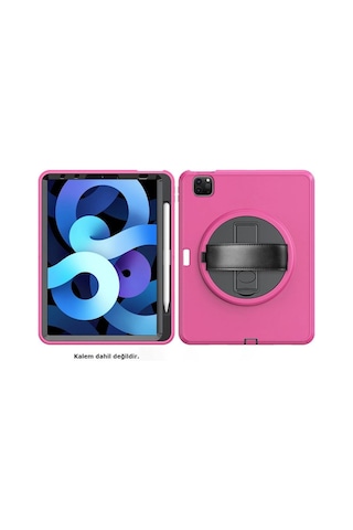 Apple İpad Pro 11 2018 Kılıf Hand Strap Tablet Kılıfı - Pembe