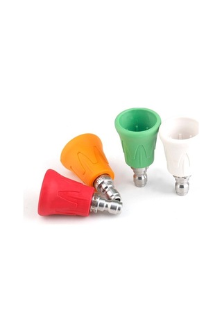 Besthome1 Yüksek Basınçlı Araba Yıkama Nozulu Seti - 4 Renkli Püskürtme Başlığı, Hızlı Bağlantı 1.4mm Çok Renkli Çok Renkli