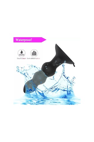 Red Fox Ron Uzaktan Kumandalı Güçlü Titreşimli Boğumlu Vantuzlu Silikon Anal Plug Vibratör