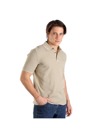 Lee Cooper Tylen Erkek Polo Yaka T-Shirt Koyu Bej-17657-K. Bej
