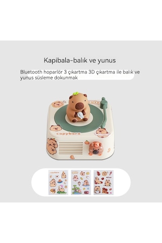 Kapibara Yüksek Kaliteli Subwoofer Bluetooth Hoparlör-moyu Yunus