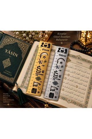 Kişiye Özel Yeni Nesil Kitap Ayracı Dini Semboller