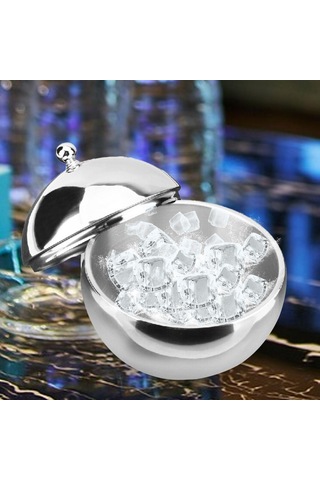 Suntek  Magideal Kokteyl Partileri İçin Yalıtımlı Kapaklı Buz Kovası Gri