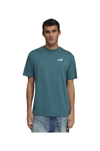 Puma Ess Relaxed No. 1 Logo Erkek Yeşil Günlük Stil T-shirt 68915341