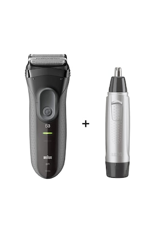 Braun 3 Serisi 3000VS Tıraş Makinesi + EN10 Kulak Burun Tüy Alma Makinesi