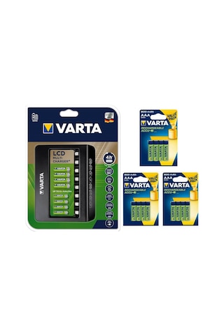 Varta Multi Plus 8Li Şarj Cihazı 12*800 Mah Aaa Şarjlı Pil