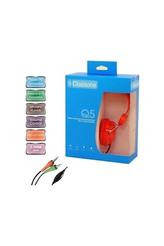 Classone ML-Q5 Mikrofonlu Kulak Üstü Kulaklık