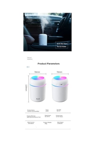 Usb Buhar Makinası Hava Nemlendirici Siyah