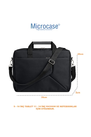 Microcase Oneplus Pad 4 13.2 İnch İle Uyumlu Apple Uyumlu MacBook Laptop Çantası 2 Bölmeli + Bluetooth Klavye+mouse+tablet Standı Siyah Al5568 Diğer