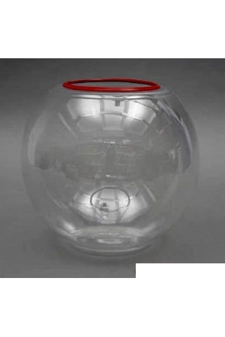 Plastik Yuvarlak Fanus 1 Adet 15 Cm (K)