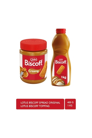 Biscoff Creamy Sürülebilir Krem 400 G + Biscoff Topping Sos 1 Kg Avantaj Seti