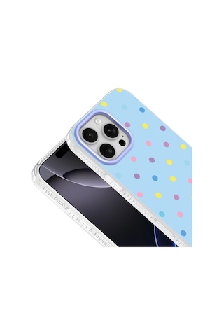 Apple iPhone Uyumlu 16 Pro Max Kılıf Airbag Tasarımlı Zore Potik Sert Pc Kapak - Mavi