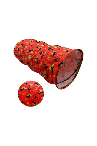 Miyav Katlanabilir Desenli Kedi Oyun Tüneli 60 CM