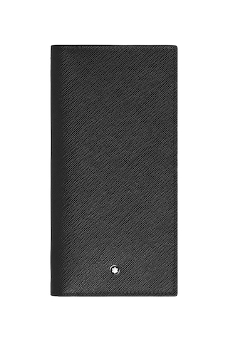 Montblanc Sartorial Deri 6 Bölmeli Uzun Cüzdan 223019 Siyah