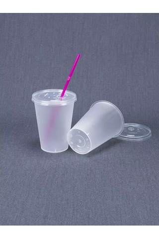Softhomeplast Bubble Cup Kapaklı 375 Ml 80'li Mat Bubble Cup Mat 375 Ml Düz Kapaklı 80'li 232455695 Beyaz