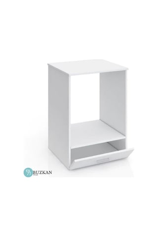 Set Üstü Ocak Fırın Dolabı Kapaklı Beyaz Mdflam