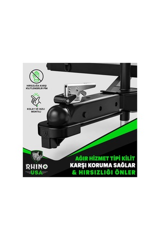 Ağır Hizmet Römork Çeki Demiri Kilidi 59 Mm