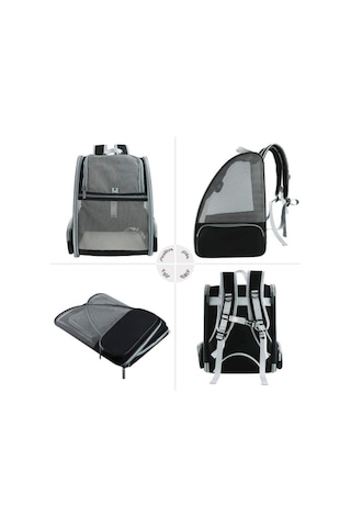 Dm Evcil Hayvanlar İçin 20 Kg Kapasiteli Taşınabilir Pet Sırt Çantası