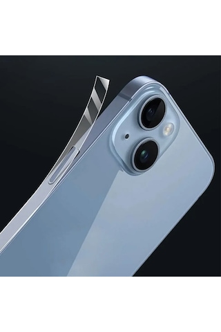 Ally Apple Uyumlu iPhone  15 Hidrojel Hayalet Yan Alt Üst Kaplama Koruyucu Fil