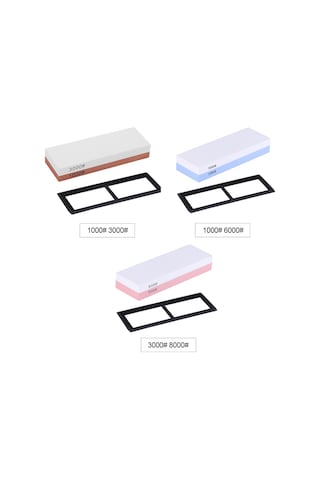 Geeksen "çift Taraflı 1000/3000 Kum Bileme Taşı - Mutfak Ve Kamp Bıçakları İçin Dayanıklı"