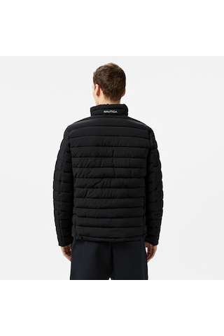 Nautica Erkek Siyah & Gri Çift Taraflı Mont Baskılı V622744 Siyah