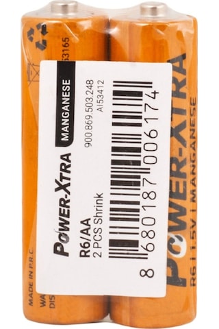 Power-Xtra R06 Shrink AA Kalem Pil 2'li