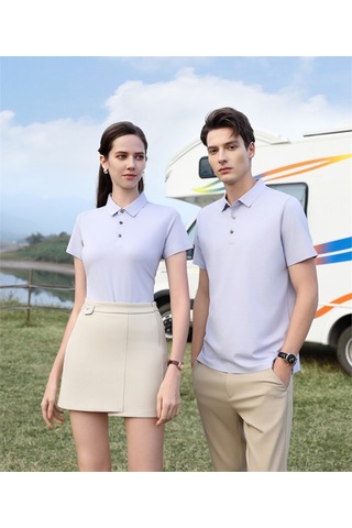New Performance Premium Polo T-shirt 67.1% Nylon 22.0% Pamuk 10.9% Spandex Mor