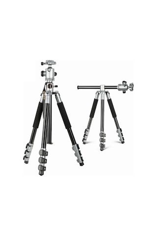 Ht-t03 Çok Fonksiyonlu 360 Crossbar Tripod Profesyonel Yatak Dikey Panaromik Başlı Tripod Makro Hassas 160 Cm