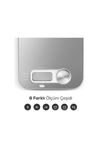 Karaca x Refika Scale Self-Power Inox Mutfak Tartısı K1748