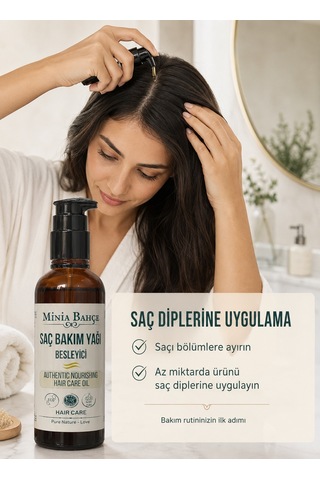 Minia Bahçe Besleyici Saç Bakım Yağı 100 ML