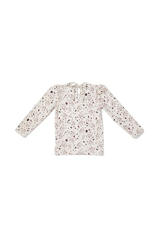 Nuuroo Anne Uv Korumalı Kız Uzun Kollu Mayo Tisört Çiçekli Nu402 Çok Renkli