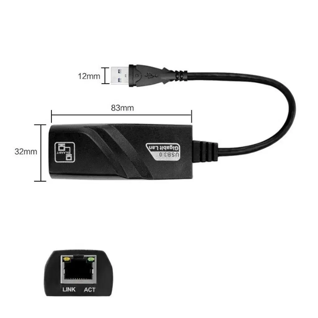Molix Mx-2130 Usb 3.0 To Gigabit Ethernet Adaptörü - 10/100/1000 Mbps Yüksek Hızlı Çevirici