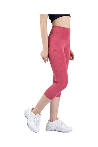 Snc Kadın Yüksek Bel Kapri Yoga Tayt, Polyester Spandeks, Toparlayıcı Özellikli, Cepli, Siyah, Spor Ve Günlük Kul Altın