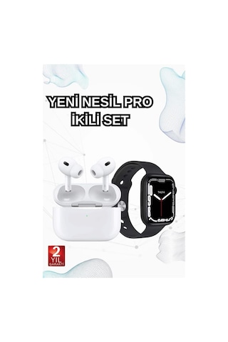 2025 Model Akıllı Saat Ve Yeni Nesil Pro Bluetooth Kulaklık Tws Yüksek Ses Kaliteli