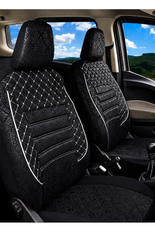 Ford Focus Uyumlu Oto Koltuk Kılıfı Gofraj Kumaş - Tam Set 31108328