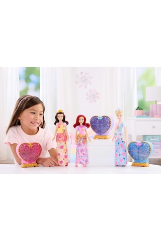Mattel Filmden İlham Alan Mattel Disney Prensesi Belle Bebek, Aksesuarlar, Kalp Şeklinde Değerli Taş Kutusu İle Çocu Genel