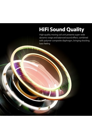 Qingmipy Lecoo C7 Bluetooth 5.1 Kulaklıklar - Yarı Girişli Spor Stili, 13mm Hoparlör, 4 Saat Çalma Süresi, Type-c Şarj, Beyaz