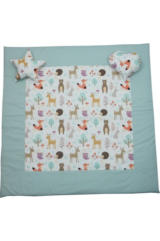 Kızıldereli Çocuk Oyun Çadırı Sabitlenebilir Büyük Boy Elit Serisi Turkuaz Hayvanlı