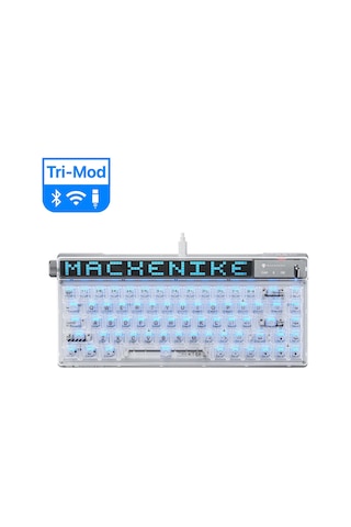 Machenike KT68 Pro Tri-Mode Brown Switch LCD RGB İngilizce Oyuncu Klavye