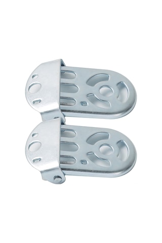 Geeroyoo Çocuk Bisikleti Arka Koltuk Ayak Dinlendirme Pedi - Güvenli Ve Dayanıklı Demir Malzeme Gümüş