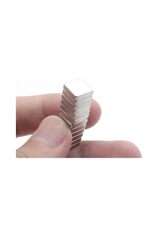 5 Adet 10mm X 10mm X 3mm Köşeli Süper Güçlü Neodyum Mıknatıs