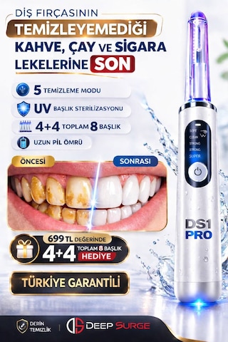 Deepsurge Şarj Edilebilir Diş Taşı Tartar ve Leke Temizleme Cihazı
