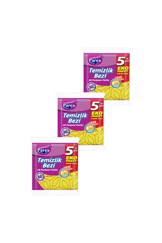 Temizlik Bezi 5'li Paket 34 X 35 Cm Üçlü Paket Diğer