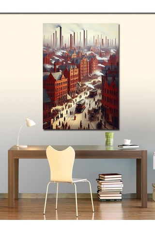 Kanvas Tablo Sanayi Devrimi 50cmx70cm