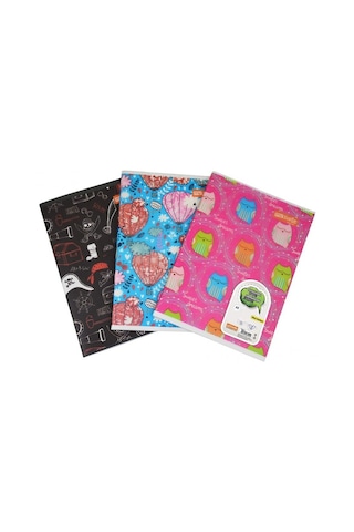 Mynote Text Up Defter Desenli Pp Kapak 40Yp Kareli A5