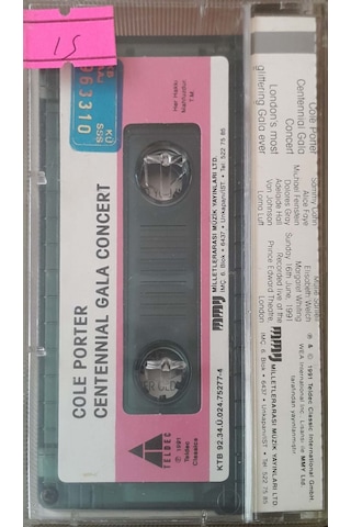 Plak Değildir Kaset Tir Cole Porter Centennial Gala Concert Kas