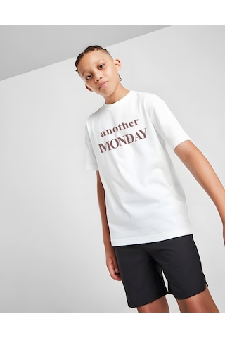 Uyguntarz Çocuk Another Mondaybaskılı Pamuklu Tshirt Beyaz
